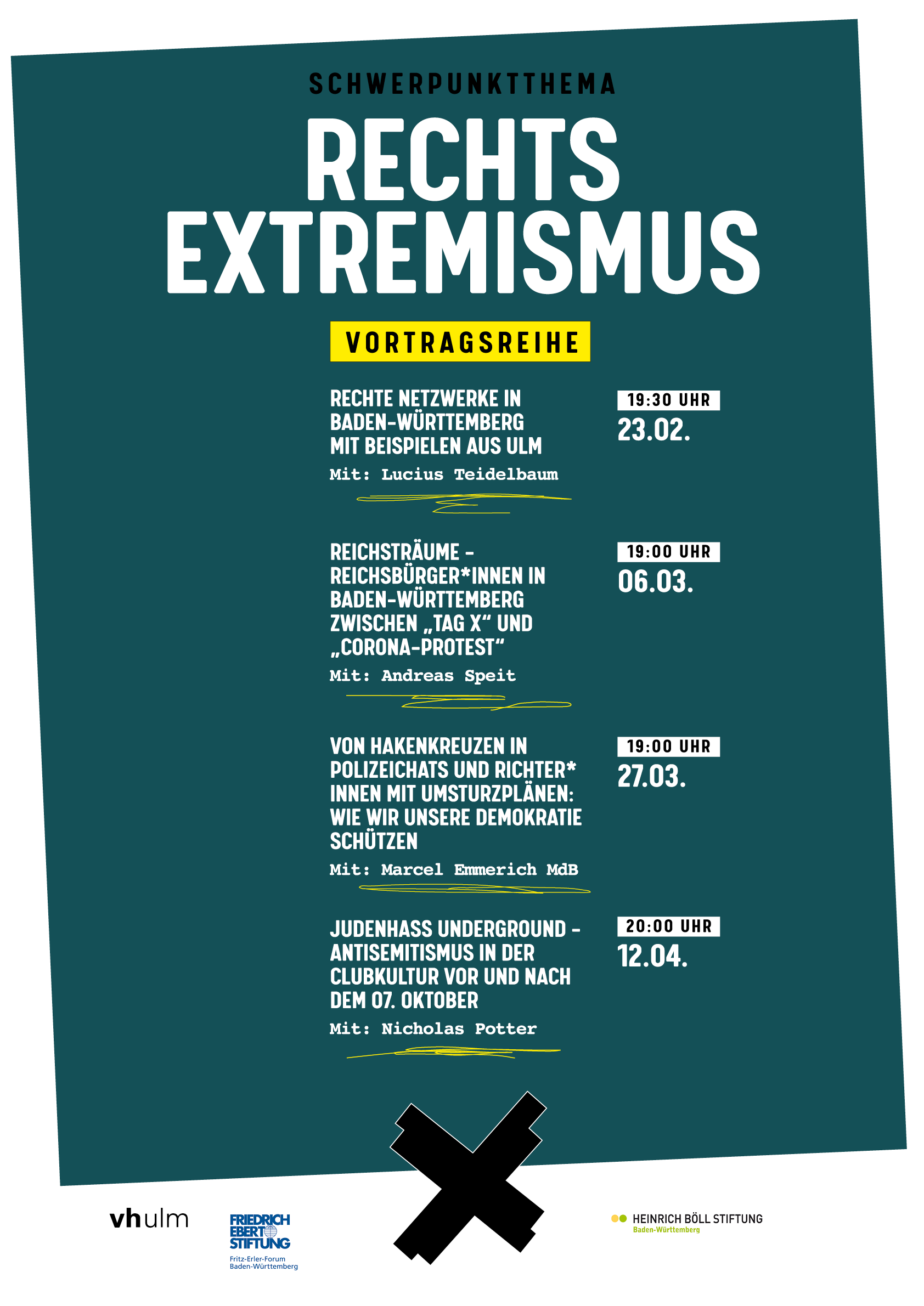 Programm Gleis 44 Rechtsextremismus Vortragsreihe